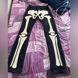 Mnml skeleton black jeans